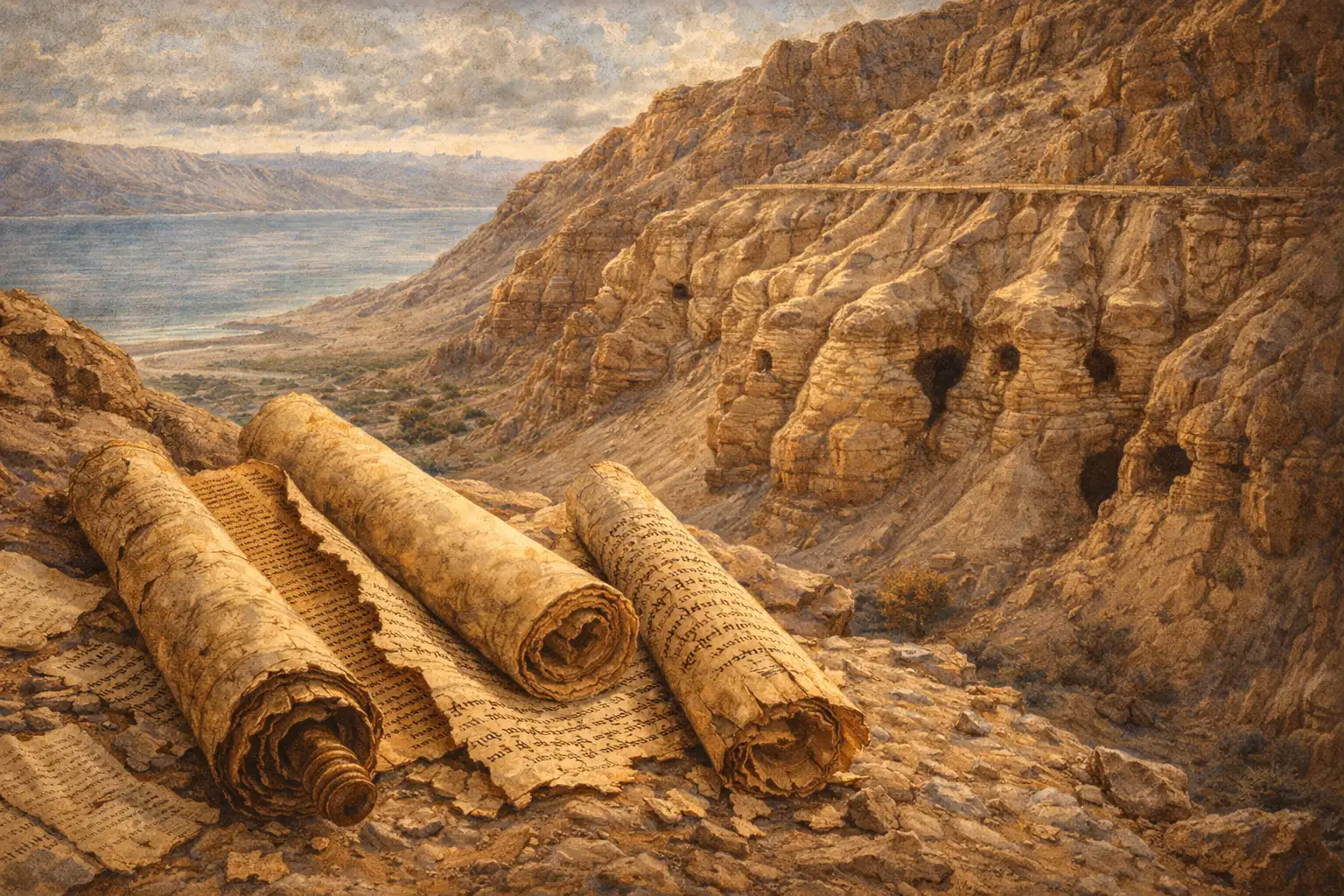 Groty Qumran nad Morzem Martwym — jaskinie, w których odkryto Zwoje z Qumran